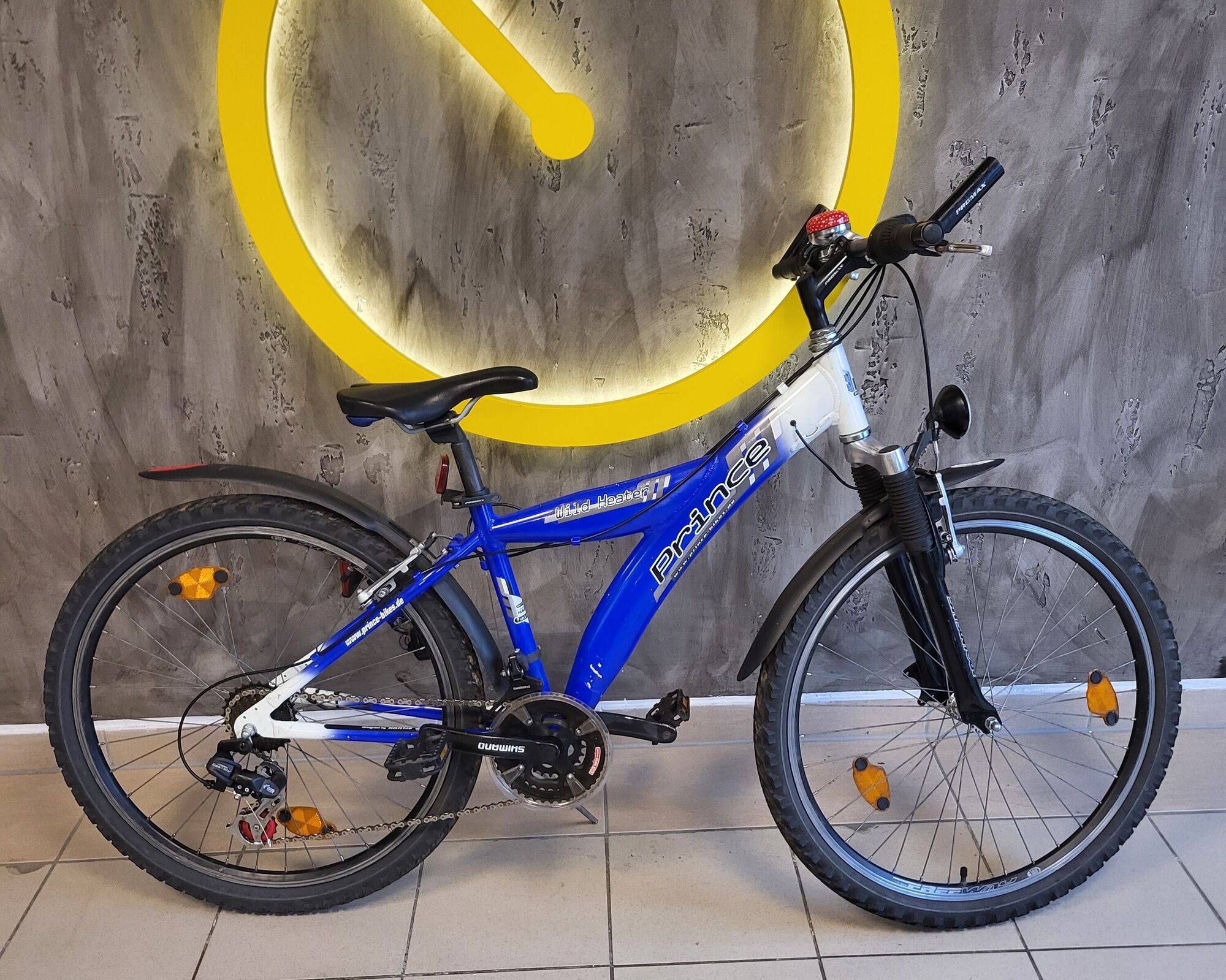 26 Zoll Prince Wild Heater Mountain Bike Y-Rahmen blau/weiß